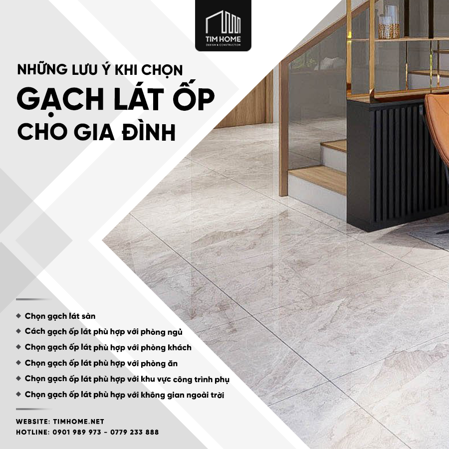 Những lưu ý khi chọn gạch ốp lát trong gia đình