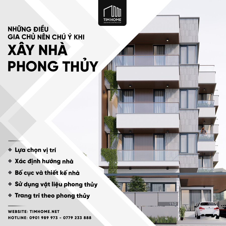  Những điều gia chủ nên chú ý khi xây nhà theo phong thủy