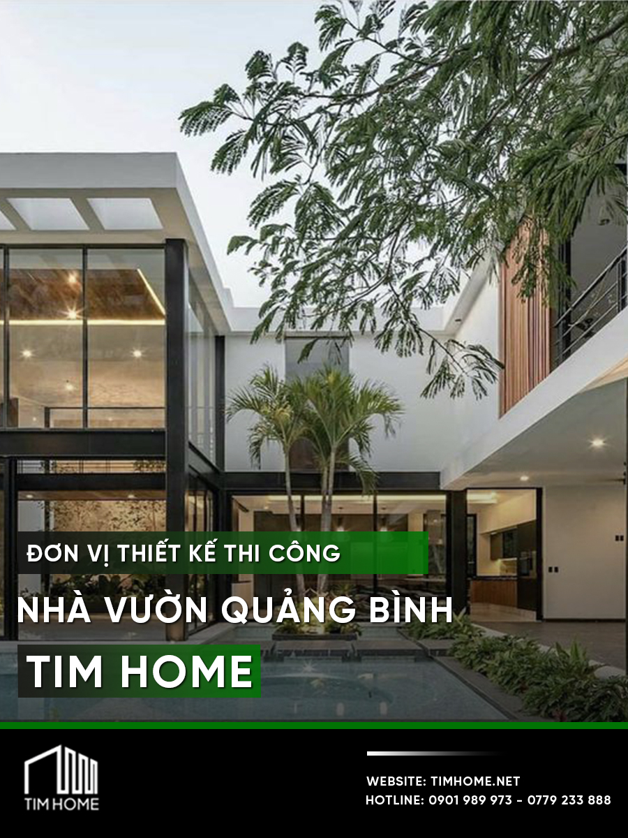 Đơn vị thiết kế thi công nhà vườn Quảng Bình TIM HOME