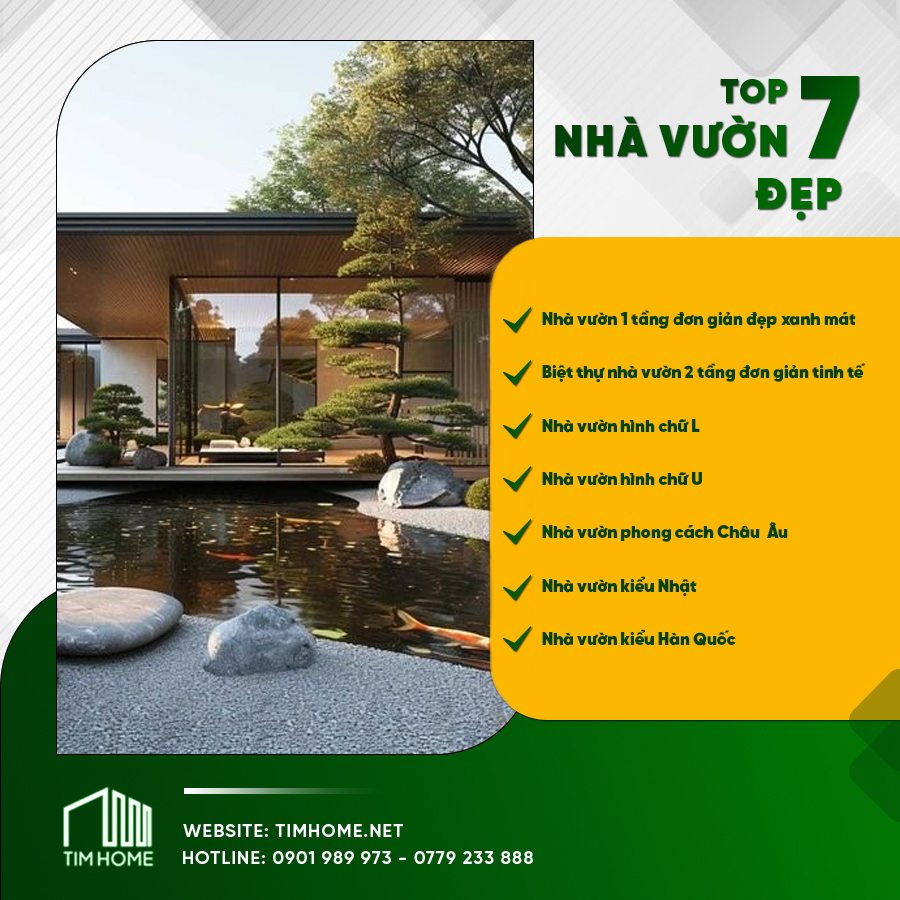 Top 7 mẫu nhà vườn đẹp