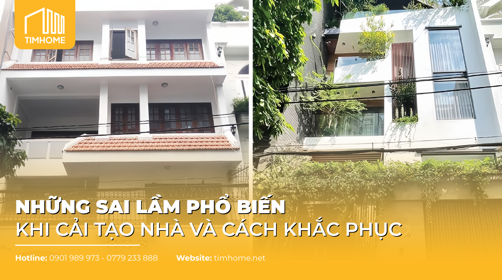 NHỮNG SAI LẦM PHỔ BIẾN KHI CẢI TẠO NHÀ VÀ CÁCH KHẮC PHỤC